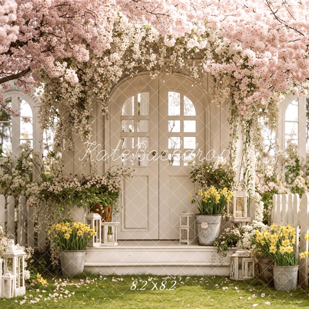Kate Spring Garden White Arch Door Backdrop Designed by Emstselch - Image 5