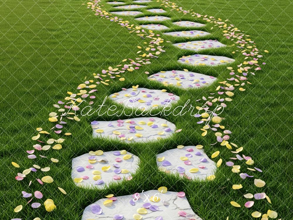Kate Stone Pathway Petals Grass Fleece Backdrop Designed by Patty Robert