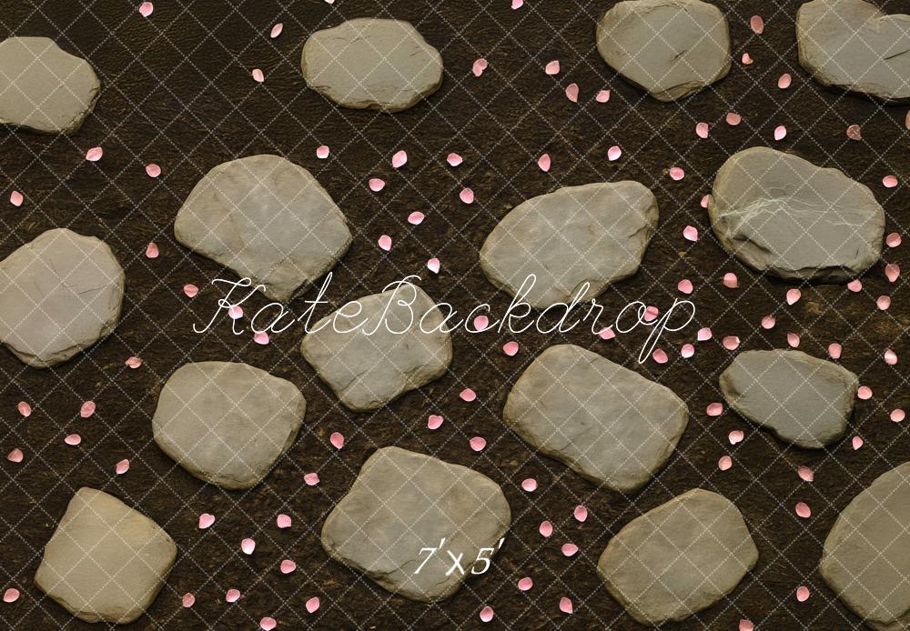 Kate Stone Pathway Pink Petals Backdrop Designed by Mini MakeBelieve