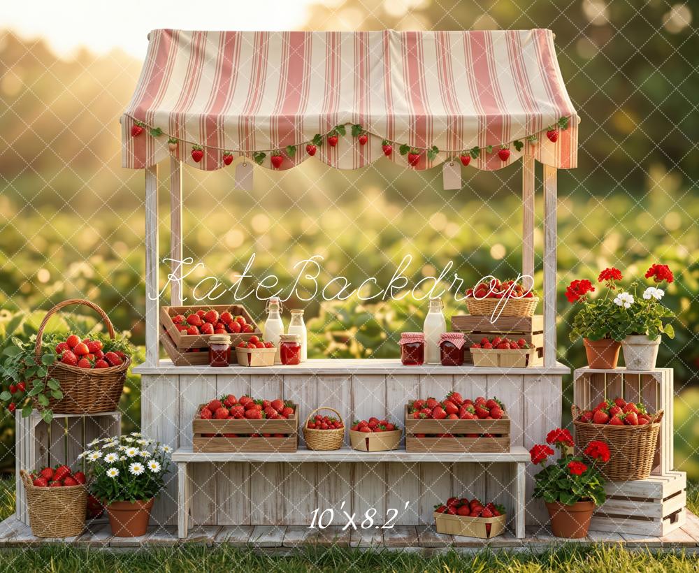 Kate Strawberry Stand Basket Crates Rustic Backdrop Designed by Patty Robert - Image 6