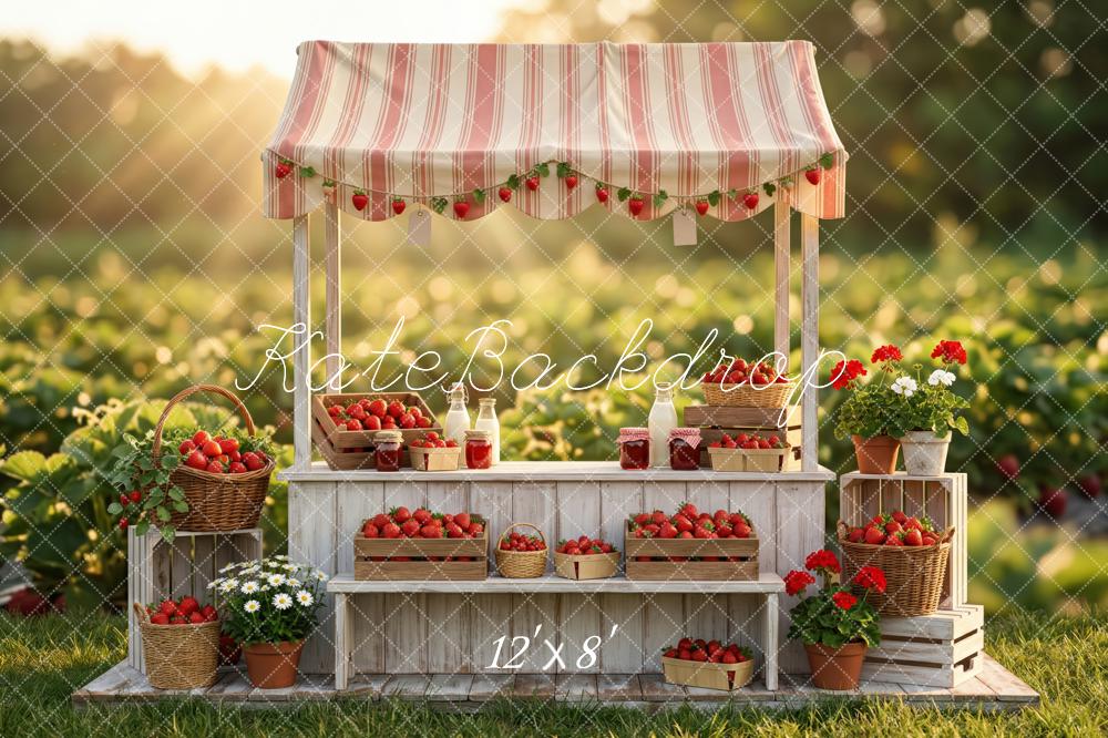 Kate Strawberry Stand Basket Crates Rustic Backdrop Designed by Patty Robert - Image 8