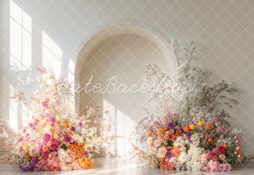 Kate Sunshine Flower Arch Wedding Backdrop Designed by Emetselch
