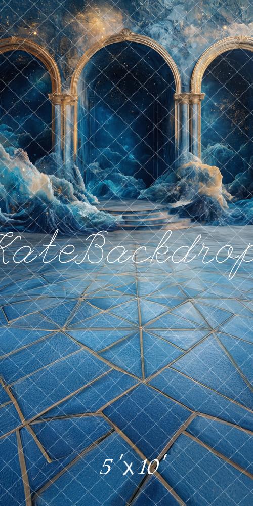 Kate Sweep Ocean Fantasy Arched Blue Backdrop Designed by Patty Robert