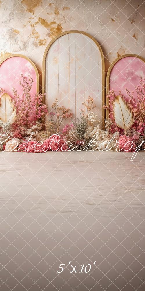 Kate Sweep Spring Pastel Floral Arch Backdrop Designed by Patty Robert