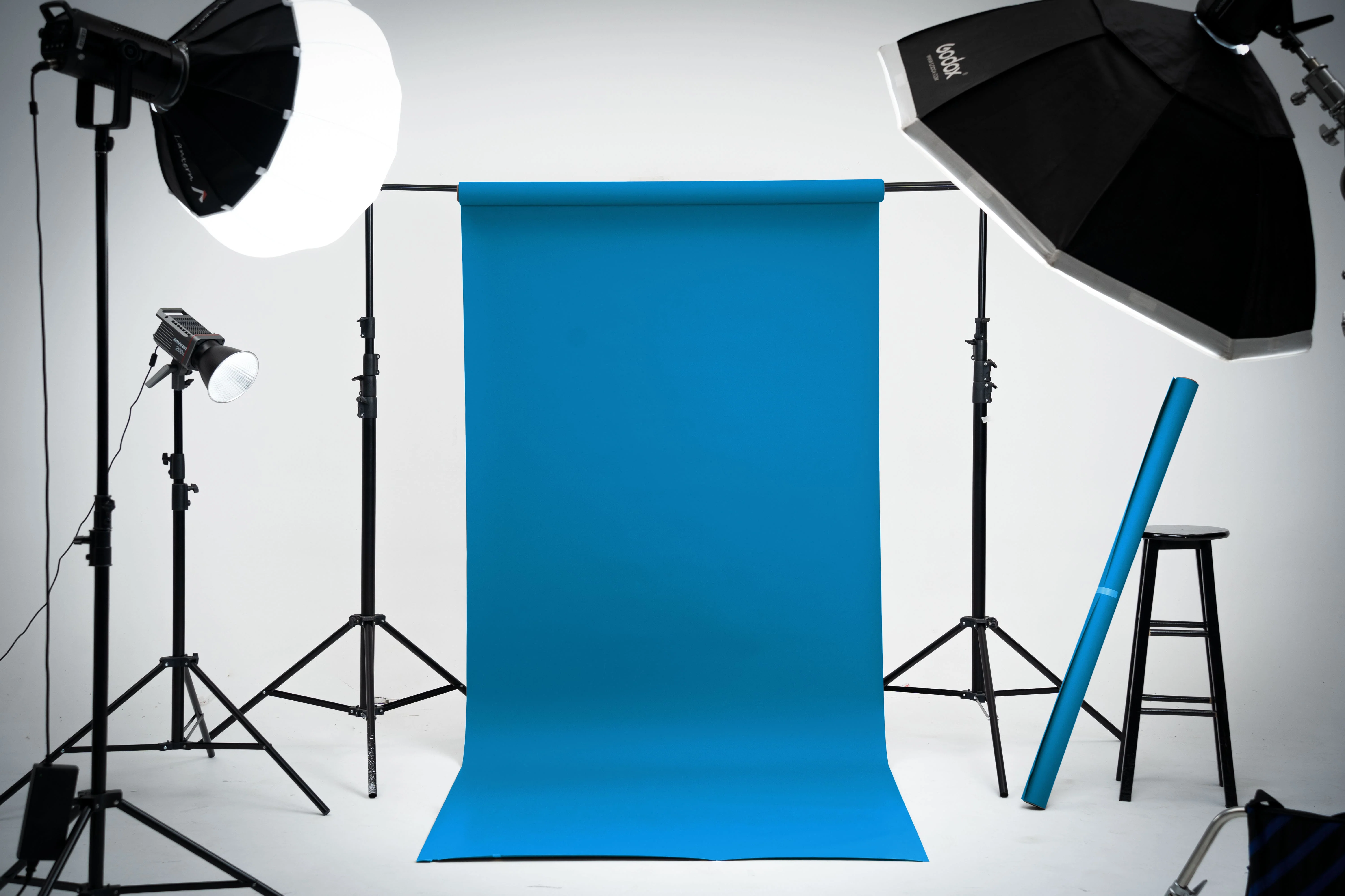 Kate Tropical Blue Seamless Paper Backdrop for Photography - Image 2