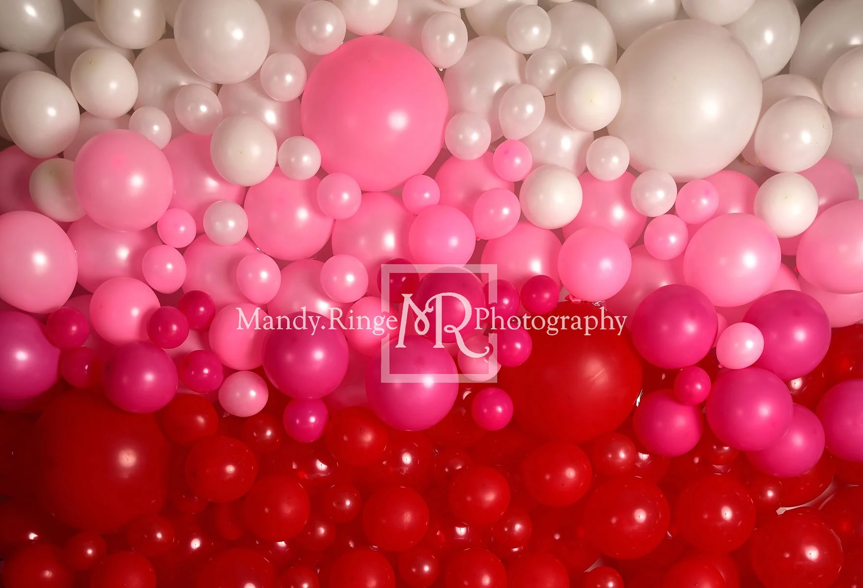 Kate Valentine’s Day Balloon Wall Backdrop for Photography Designed by Mandy Ringe Photography - Image 2