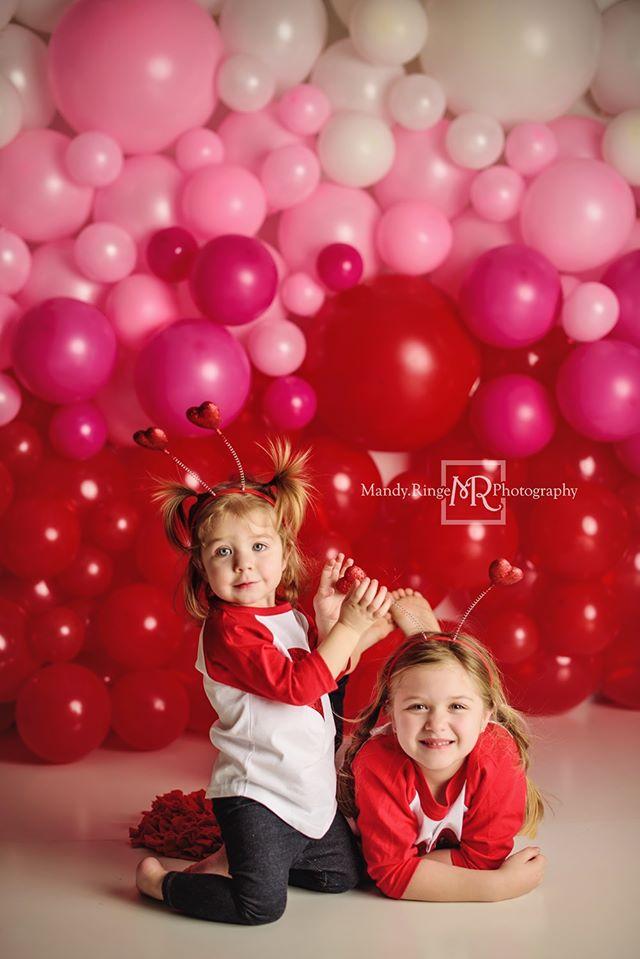 Kate Valentine’s Day Balloon Wall Backdrop for Photography Designed by Mandy Ringe Photography - Image 6