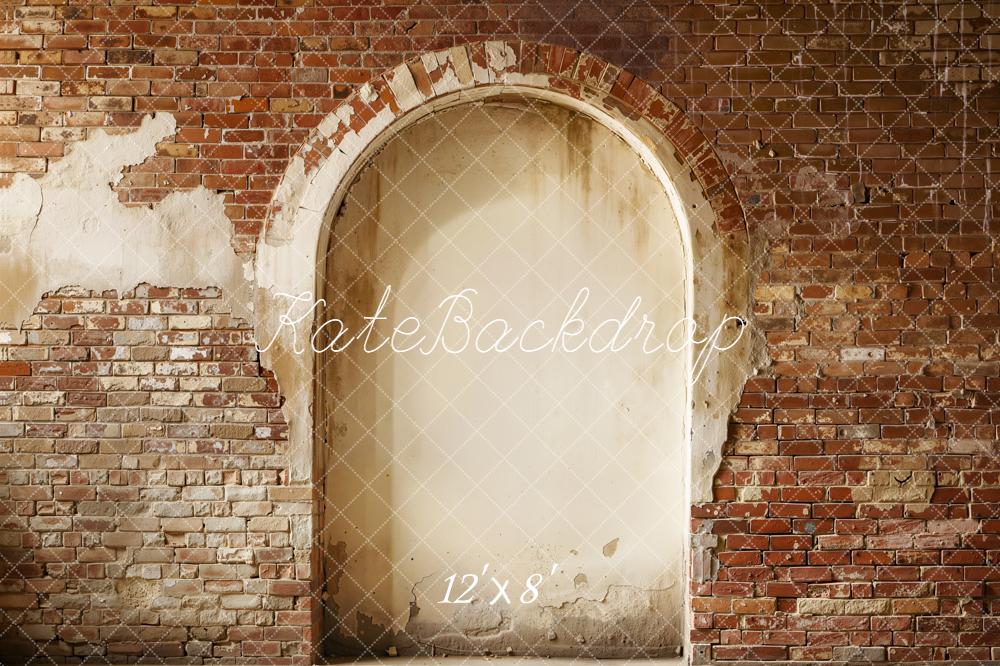 Kate Vintage Brick Wall Arch Backdrop Designed by Emetselch - Image 10