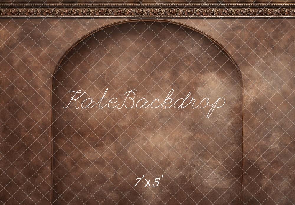 Kate Vintage Wall Arch Ornate Trim Brown Backdrop Designed by Mini MakeBelieve