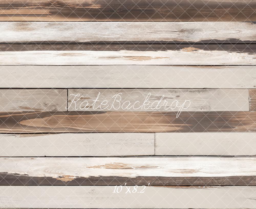 Kate Vintage Wood Planks Neutral Backdrop Designed by Emetselch - Image 6