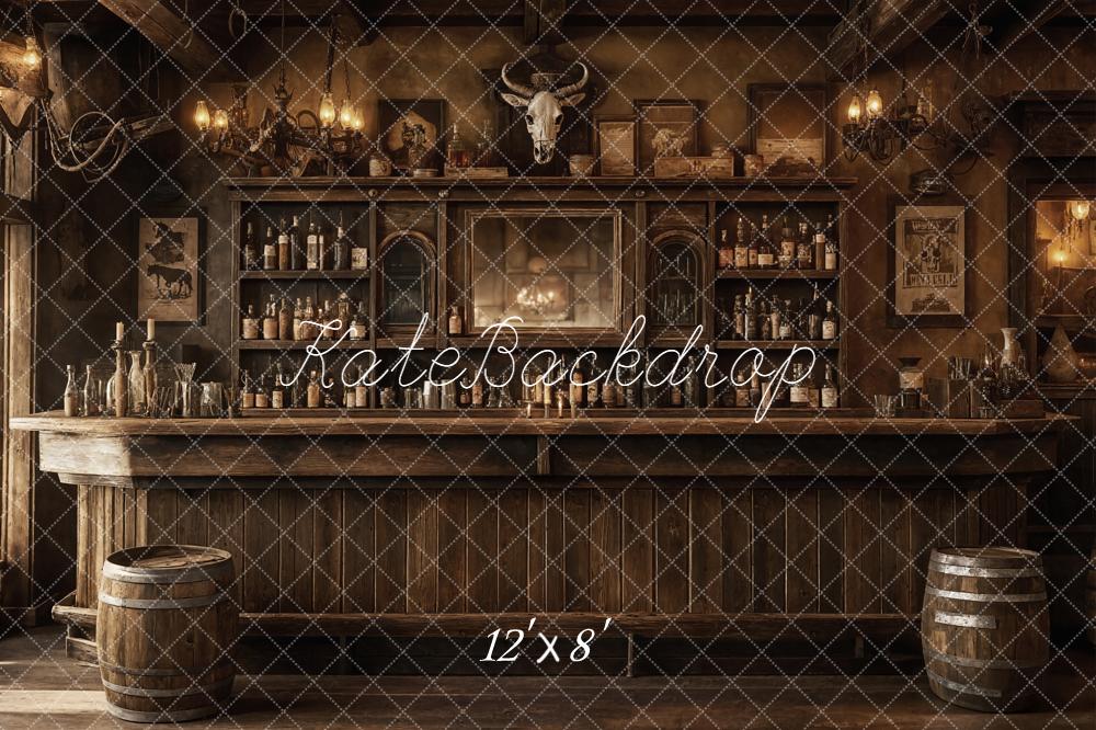 Kate Western Saloon Interior Rustic Backdrop Designed by Emetselch - Image 8