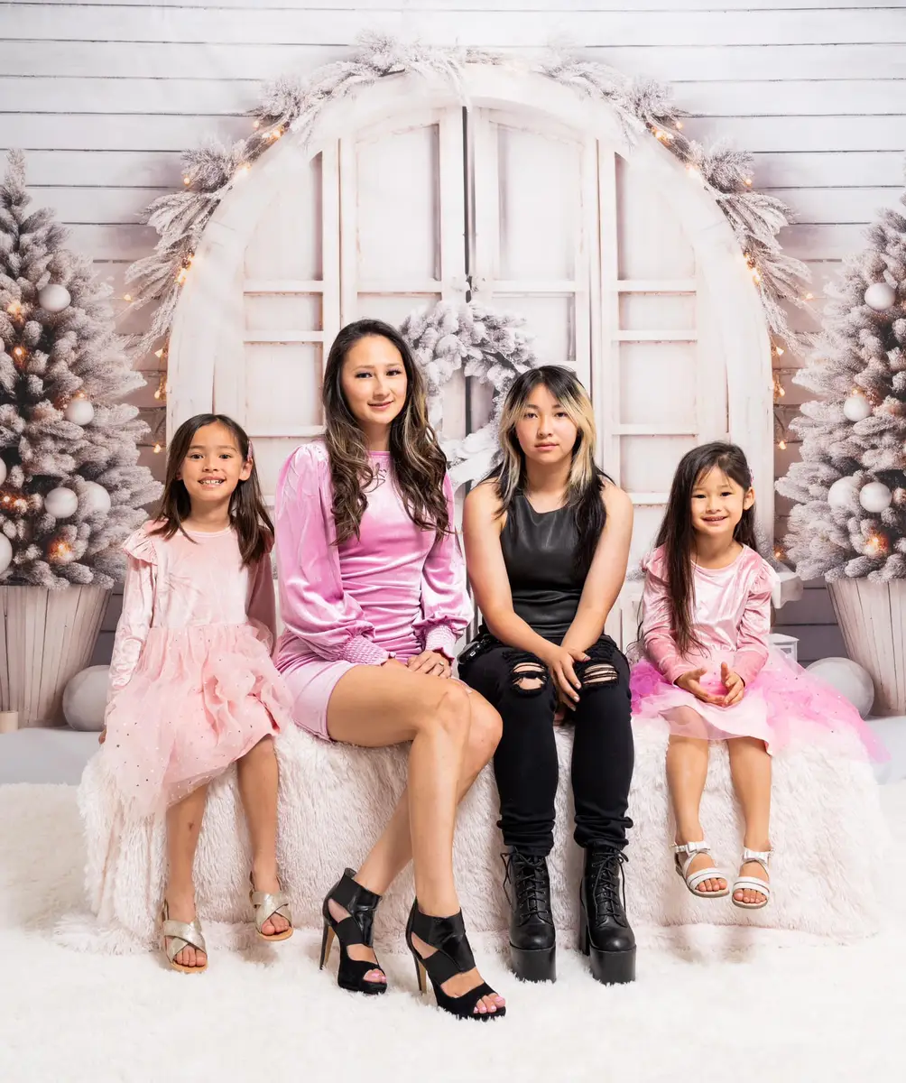 Kate White Christmas Barn Backdrop for Photography