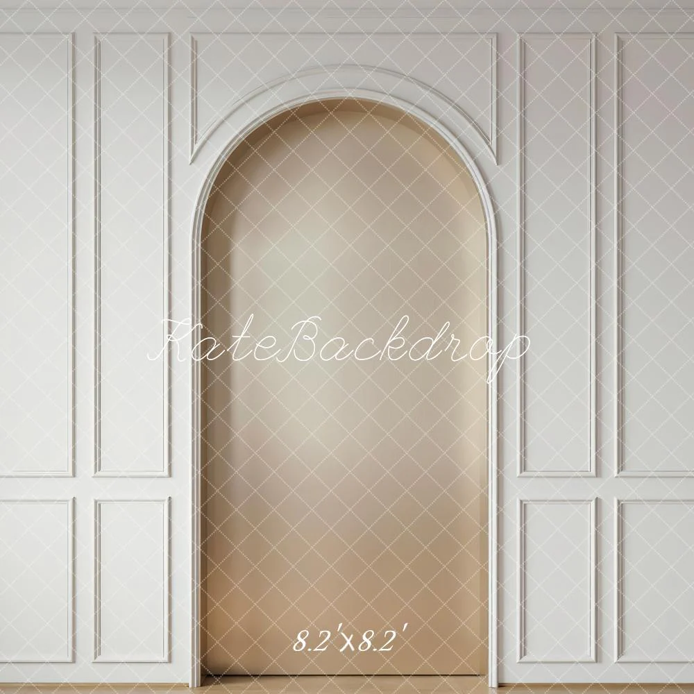 Kate White Panelled Wall Archway Backdrop Designed by Mini MakeBelieve - Image 5