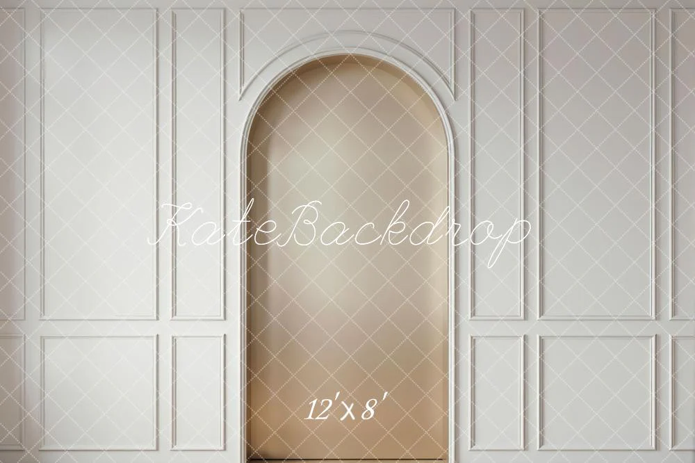 Kate White Panelled Wall Archway Backdrop Designed by Mini MakeBelieve - Image 8