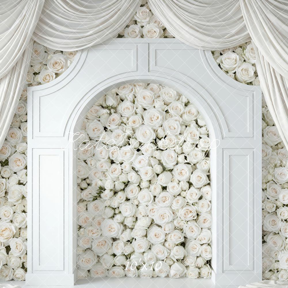 Kate White Rose Arch Drapes Backdrop Designed by Mini MakeBelieve - Image 7