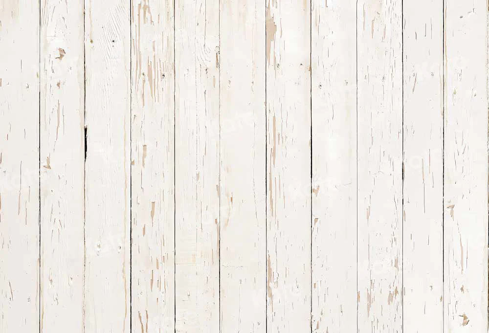 Kate White Wood Floor Fleece Backdrop for Photography