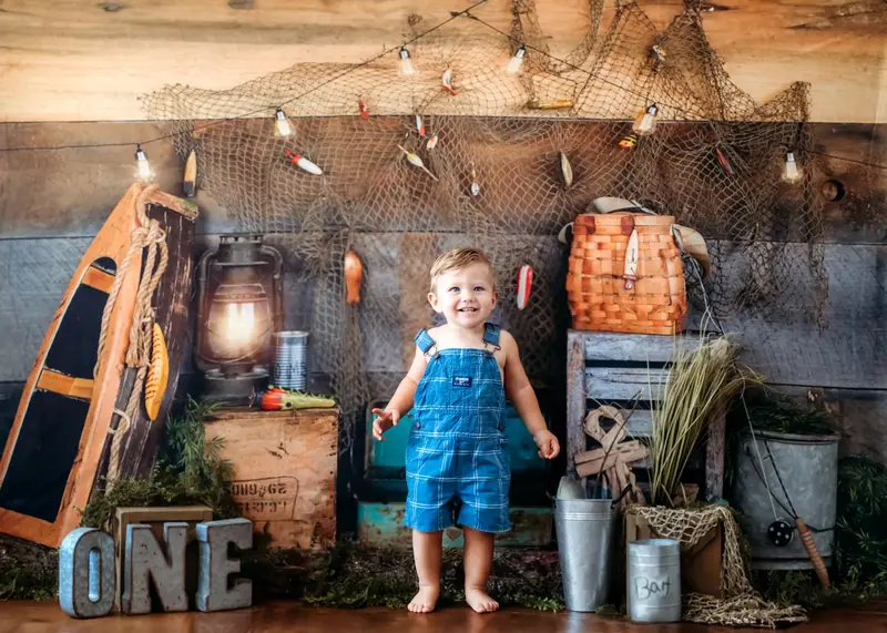 Kate Wood Gone Fishing Backdrop Designed by Arica Kirby