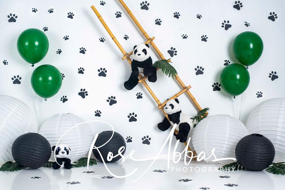 Kate Pet Paw Panda Backdrop Designed by Rose Abbas