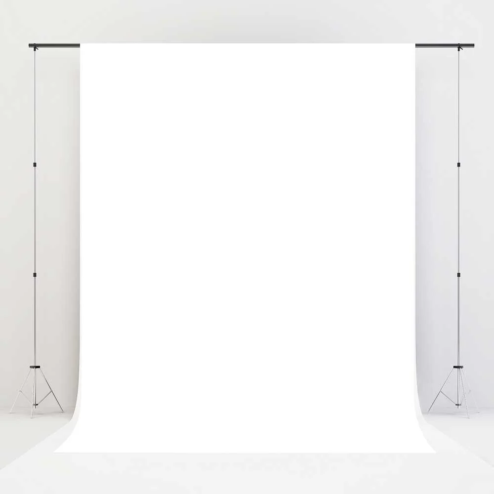 Kate Solid White Vinyl Floor Backdrop